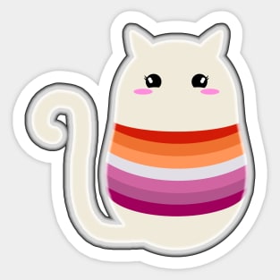 Lesbian Pride Cat Sticker